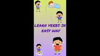 Verb || easy way to learn verb || learning verb in kids style || common verbs