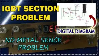IGBT SECTION PROBLEM || NO METAL SENCE PROBLEM || RAJ INDUCTION
