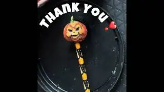 Papier M&acirc;ch&eacute; Halloween on Patreon: Pencil Top Pumpkin Face Trick-or-Treat Alternative