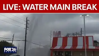 LIVE: Houston water main break on Chimney Rock
