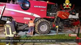 MIETITREBBIA IN FIAMME, INTERVENGONO I VIGILI DEL FUOCO | 27/09/2022
