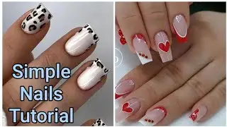 Nail Art At Home Easy Tutorial/Simple Nail Decorated Ideas/Nail Art Compilation/Designs for Nails