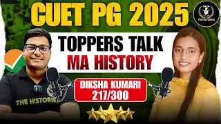 CUET MA HISTORY Topper Diksha Kumari| best strategy for History Students 2026#air1 #history #cucetpg