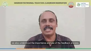 Mr  G  Srinivas Reddy Master Trainer Teach Refresher Training Testimonial