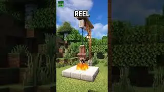 Minecraft reel vs real hack #minecraft #reelvsshorts #shorts