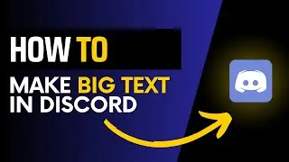 How to make big text in discord (Quick & Easy)