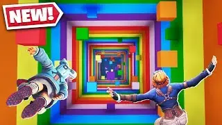RAINBOW DROPPER In Fortnite Creative!