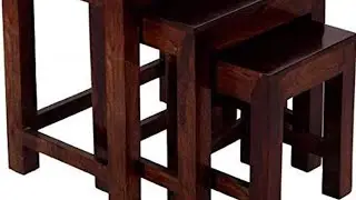 Set of 3 solid wood Side Table