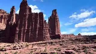 Hiking Fisher Towers North of Moab, Utah