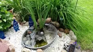 Miniteich by ebike.community Zinkwanne Terrassenteich Teich bei Tag Teichnebler GartenIdeen Balkon