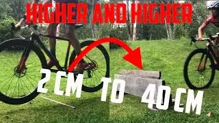 Bunnyhopping From 2cm to 40cm (Cyclocross Barriers)
