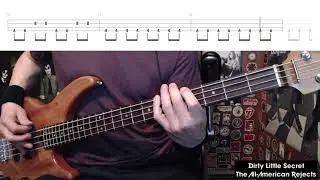 Dirty Little Secret by The All-American Rejects - Bass Cover with Tabs Play-Along