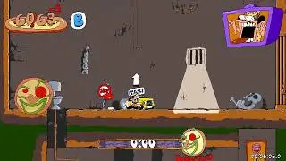 Pizza Tower - What if you get in the Pizzaface cab while Pizzaface is chasing you