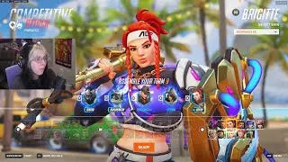 BRIGITTE PERKS! ASPEN PRO BRIGITTE OVERWATCH 2 GAMEPLAY SEASON 15 TOP 500
