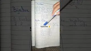 Bijective function/Types of function mapping #math class