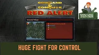 Command and Conquer Red Alert Remastered FFA ( Huge fight for control ) 