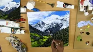 How to Paint a Landscape | Acrylic Painting