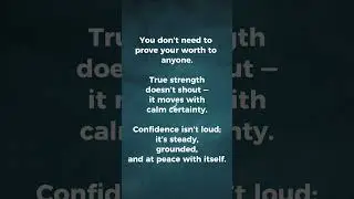 Quiet Confidence &ndash; Strength in Stillness #innerpeace #quotes #findyourpeace