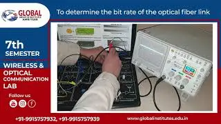 To determine the bit rate of the optical fiber link