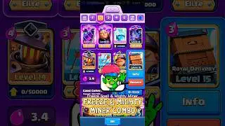 Freeze Spell & Mighty Miner Combo #clashroyale