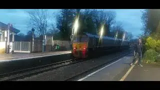 66301 'Drax Power Station' running light behind 66304 through Warwick