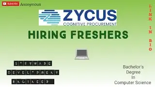 Zycus Recruitment 2021 | Online Test | Virtual Interview | Software Engineer | graduates can apply