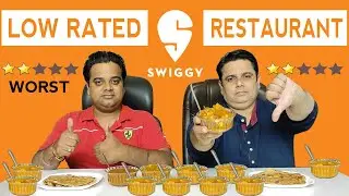 WORST RATED Restaurant  Food 😱 from Swiggy ! Indian Food Vlogs ! Delhi Street Food