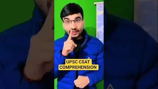 UPSC CSAT 🔥 | Comprehension 🔥 | upsc Comprehension 🔥 | csat previous year question paper