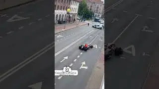 Around the city in a Formula 1 car😱 #car #vehicle
