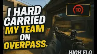 “I Hard Carried My Team on Overpass… High ELO CS2 Ranked”