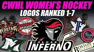 CWHL Women's Hockey Logos Ranked 1-7