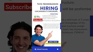 Tata Technologies hiring for CAE Engineers💥💥💥#shorts #short #trending #jobs #job #cae #automotive