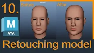 Face modelling Retouching with perspective cam