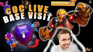 COC LIVE Stream Attacks | Clash of Clans Live Base Visiting Tips & New Update Coming #clashofclans