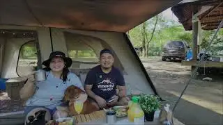 Camp Boa- 1st River Crossing and Flying a Drone