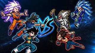 😱VEGETA SSJ5 OP  VEGETA SSB3 & LB VEGETA SSJ4 VS GOKU TP V.1, GOKU DAISHINKAN & GOKU ULTRA EGO SSJ3
