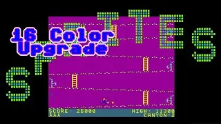 Canyon Climber- Sprites and 16 Colors !  SepTandy 2022 #trs80 #septandy Steve Bjork