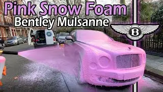 Pink Snow Foam + Bentley Mulsanne