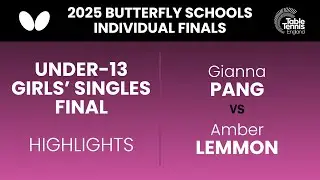 2025 Butterfly Schools Individual Finals | Under-13 Girls' Singles Final Highlights