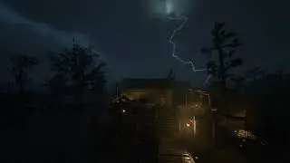 Fall Asleep in Minutes | Cozy Forest Cabin Rain, Thunder & Lightning Storm