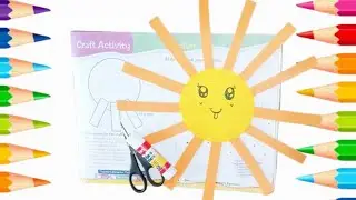 How to make paper sun very easy paper craft for kids|sun craft in 5 minute#art&craft