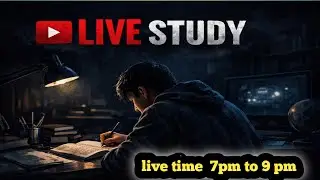 Daily live study   #live #study #100k  #100kview #youtube