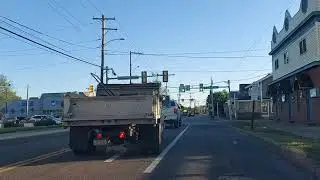 Driving from Peckville to Throop, Pennsylvania