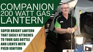Companion 200W Piezo Gas Lantern + How to setup the mantle & light.