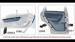 JTC 5345   Набор съемников пистонов обшивки автомобиля 3 предмета JTC