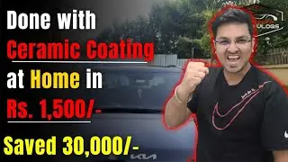 How to do CERAMIC COATING on Car at HOME? Ceramic Coating Review | DIY Ceramic Coating | Kia Seltos