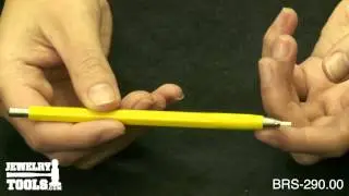 BRS-290.00 - Extra Thin Fiberglass Scratch Brush - Jewelry Making Tools Demo
