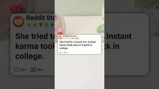 Она попыталась меня РАЗОБЛАЧИТЬ, и мгновенная КАРМА всё исправила 😏😝 #reddit