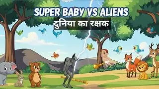 Super baby vs aliens ! Action cartoon story ! New cartoon video