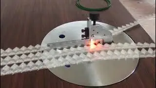 Manual lace cutting machine with Hot cut attachment for Guipure lace chemical lace.